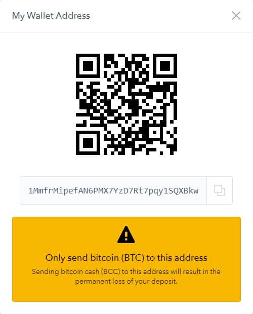 wallet address on coinbase