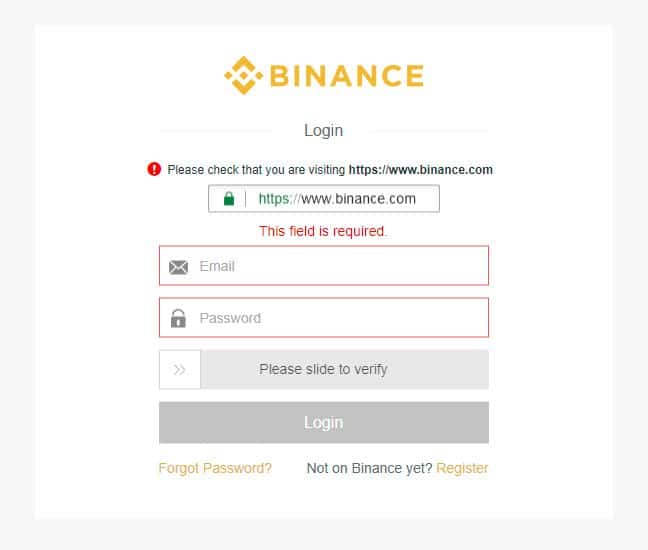 cryptocurrency account login