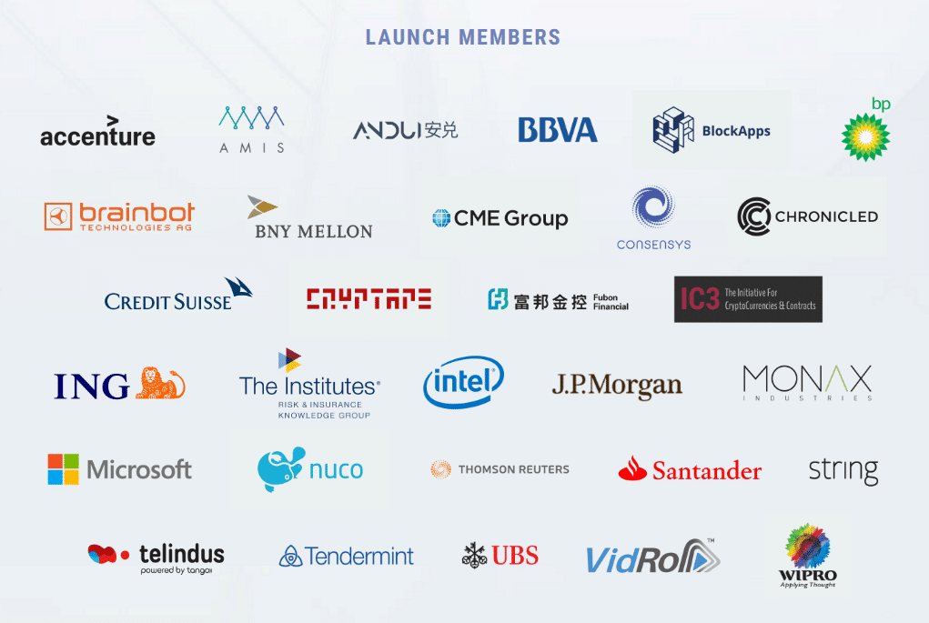 Ethereum Alliance Launch Members