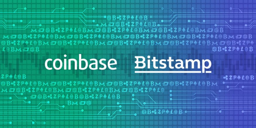 Why is bitstamp and coinbase different swipe card crypto