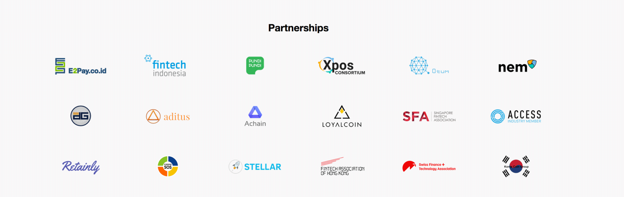 cryptocurrency partnerships 2018