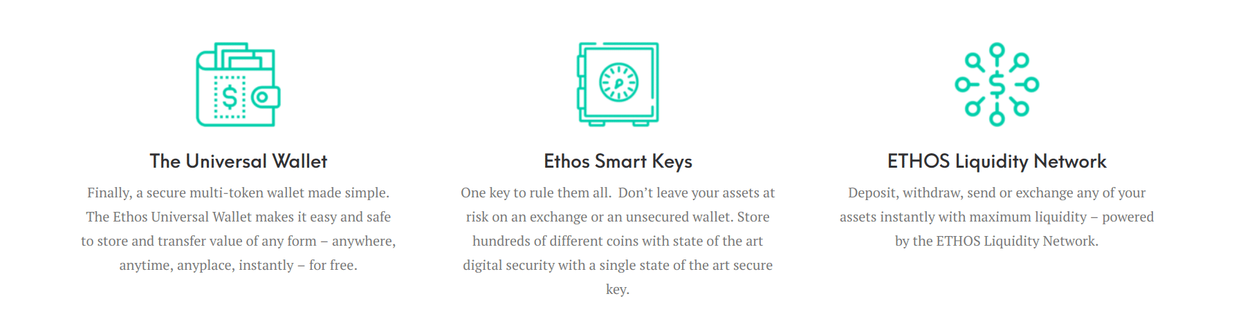 core features of ethos