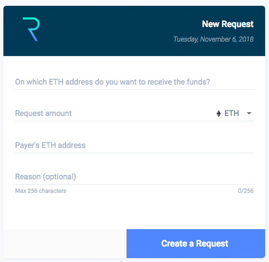 Request Network App Interface