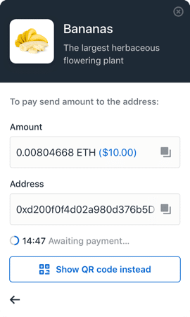 coinbase commerce interface