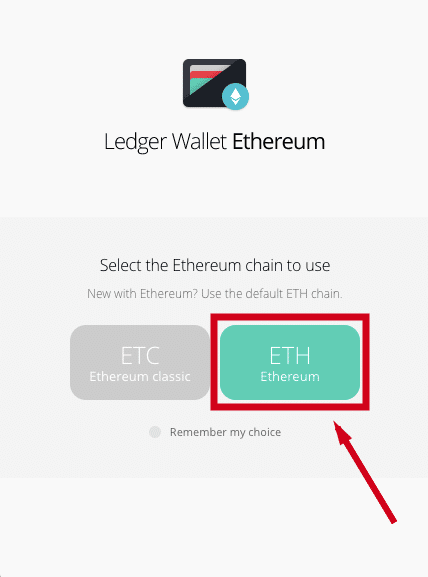 ledger ethereum wallet app ethereum option