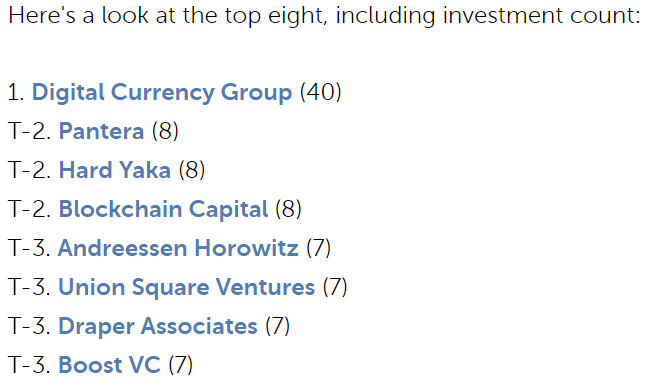 VC in crypto top eight