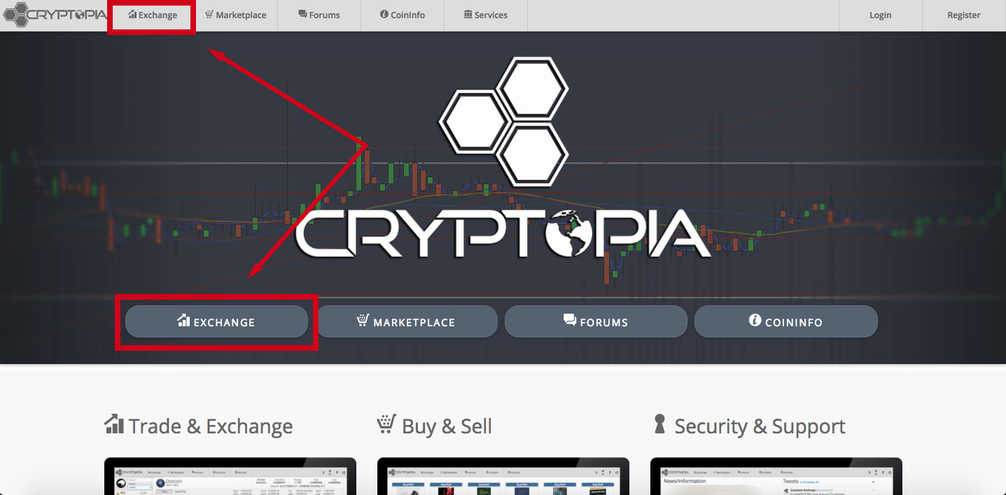cryptopia exchange buttons