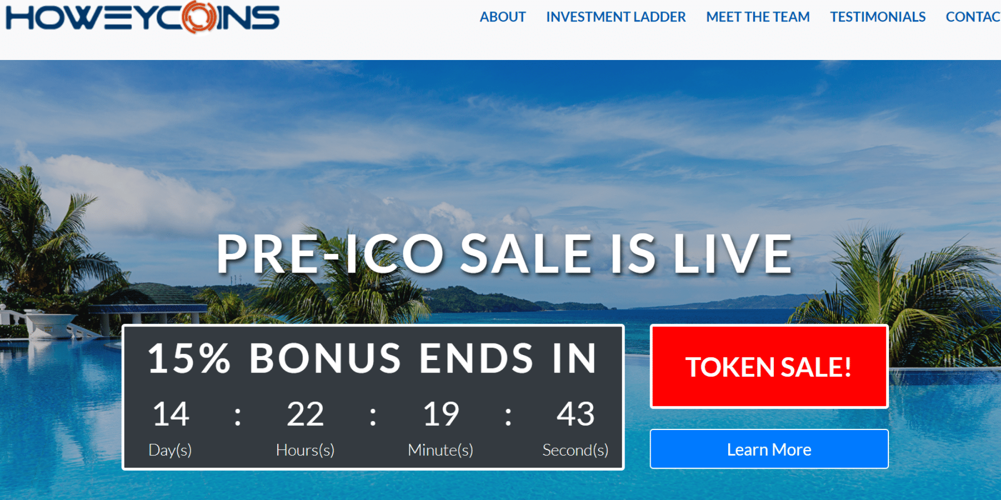 Howey Coins was a fake ICO used by SEC to teach investors a lesson. This image is a screenshot of a Howey Coins pre-ICO token sale.
