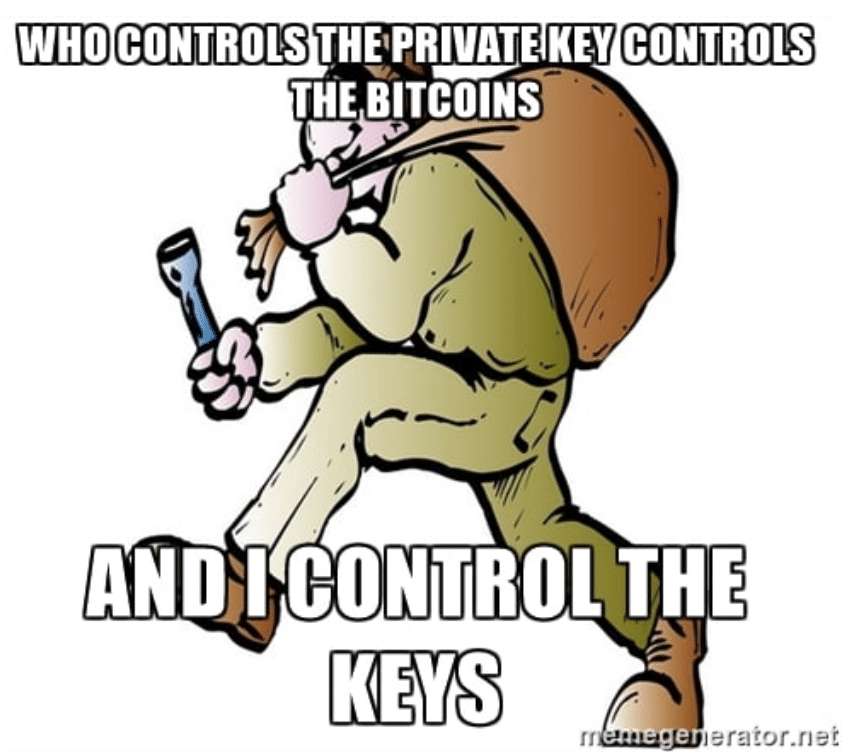 controlling private keys meme