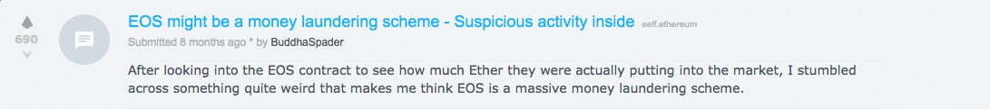 EOS money laundering reddit