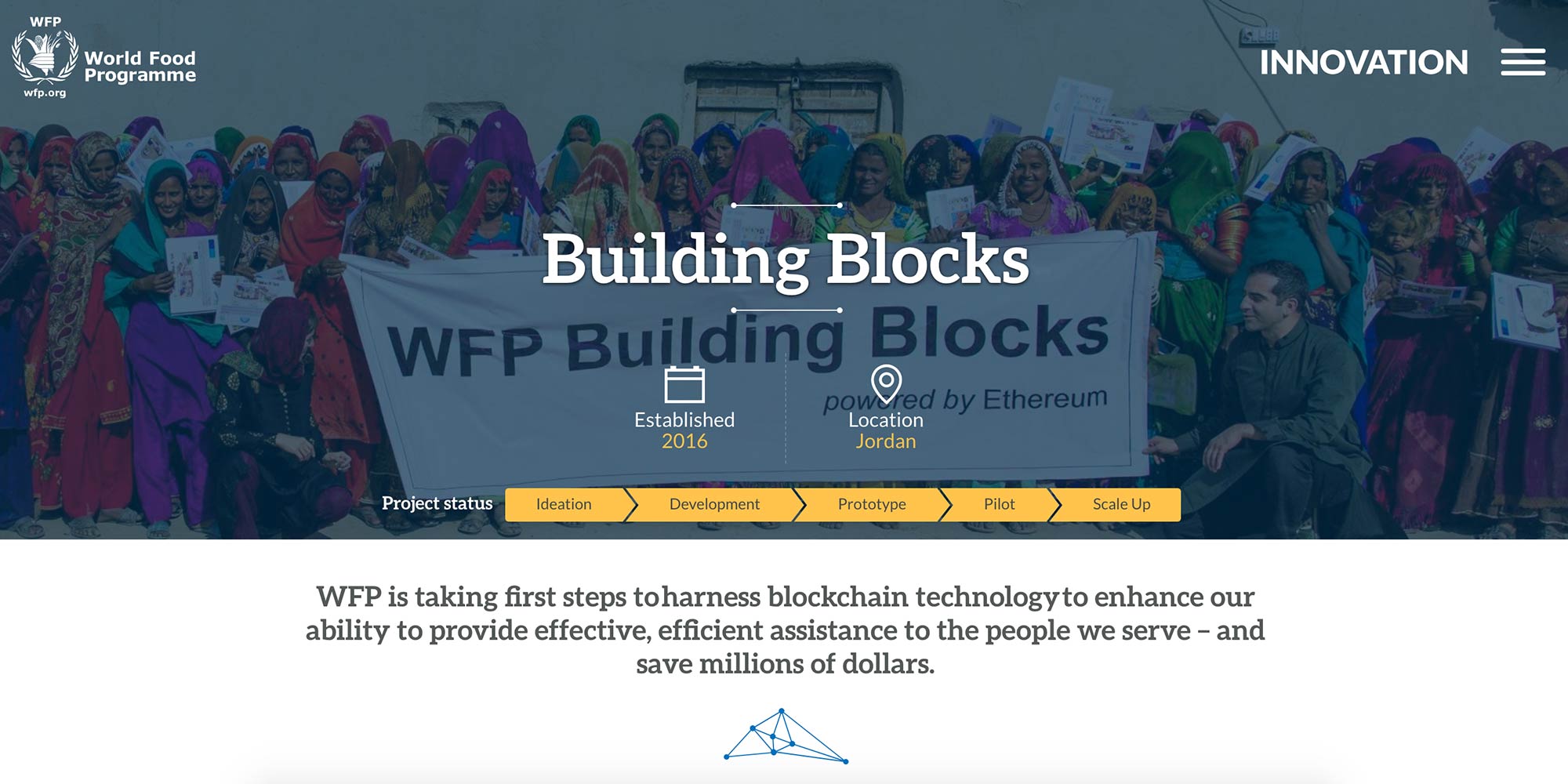 WFP using blockchain to protect and help identity