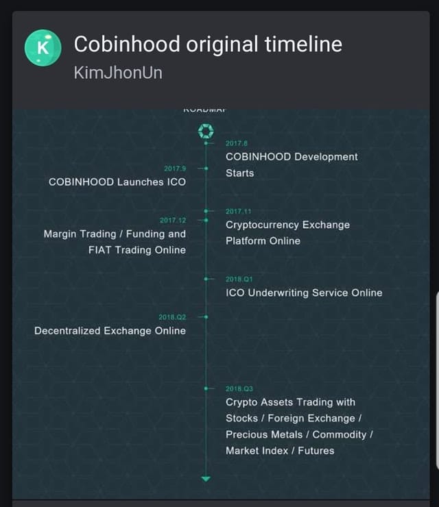 Cobinhood Roadmap
