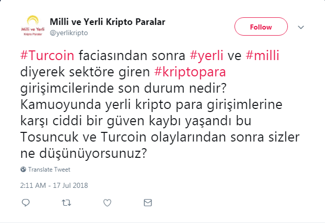 Turcoin Turkey cryptocurrency Ponzi comment