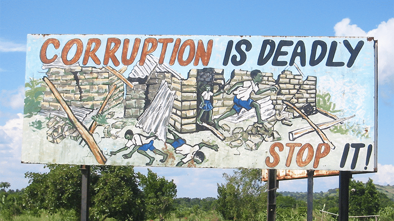 anti corruption billboard