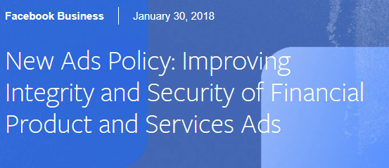 Facebook Ad Policy Update
