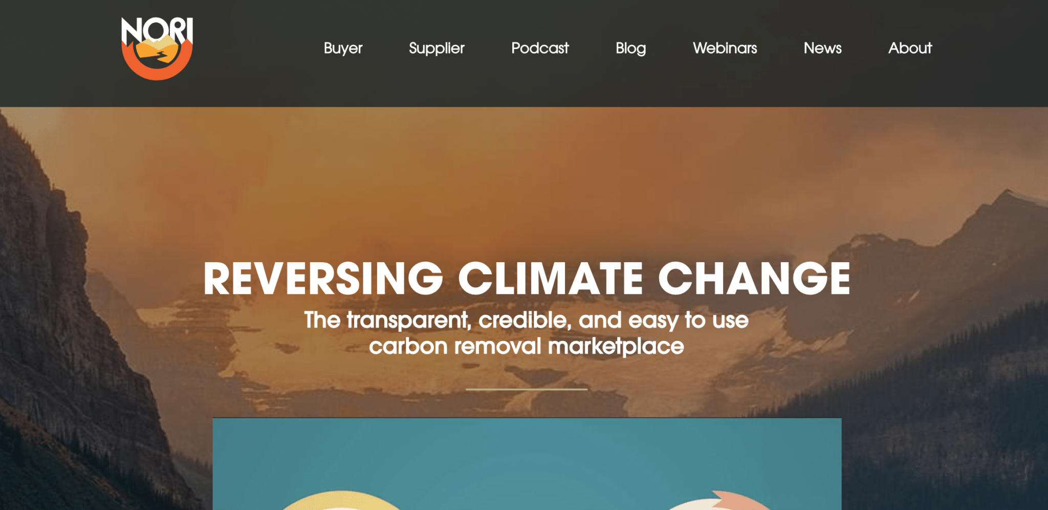 Nori carbon offsetting homepage