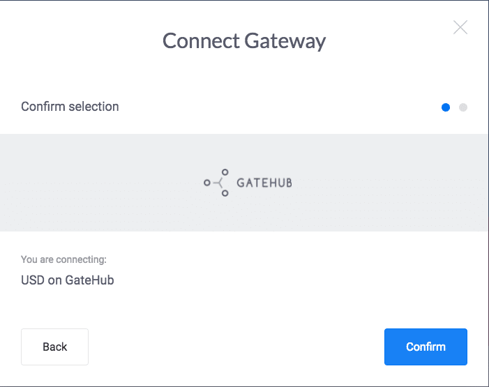 Confirm Gateway Gatehub