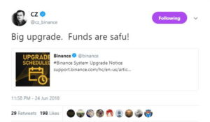 funds are safu tweet