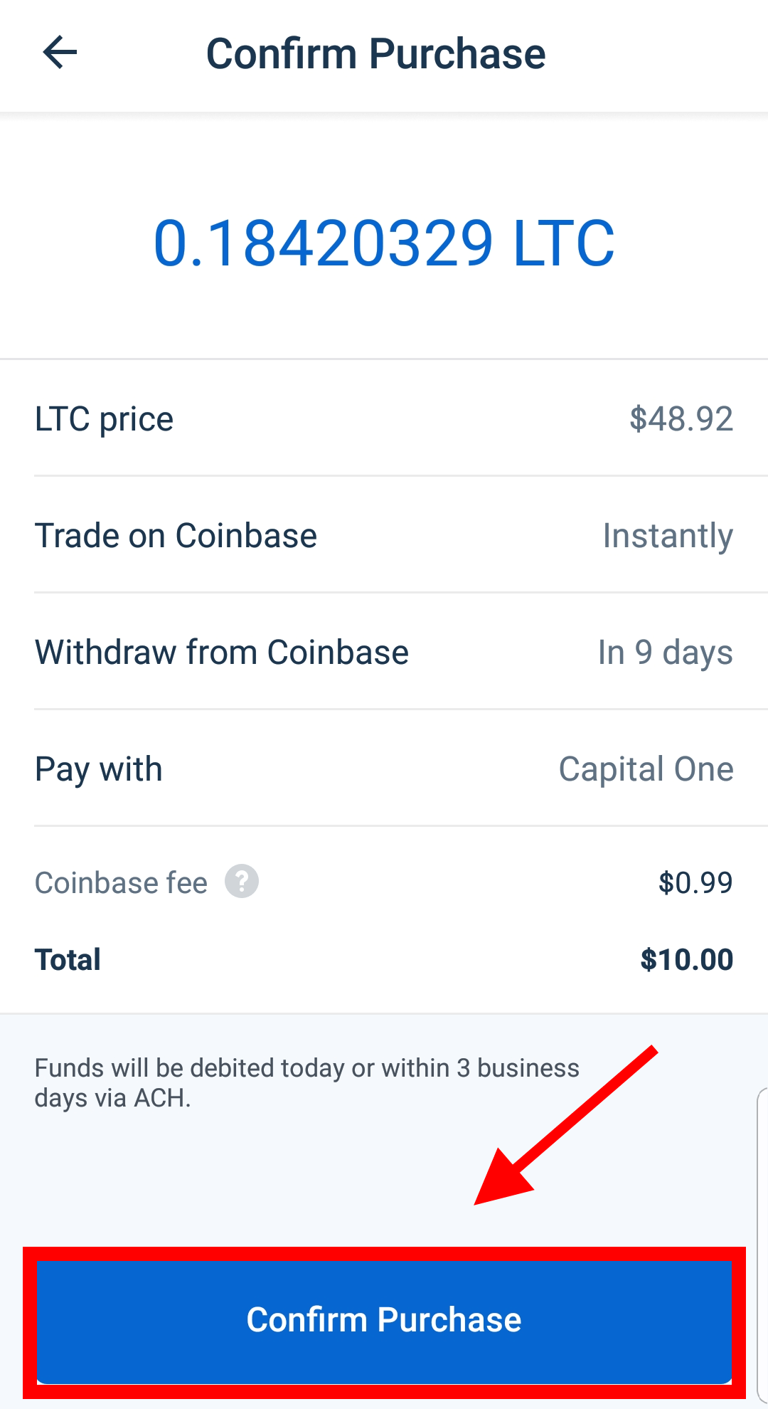 how to buy litecoin coinbase