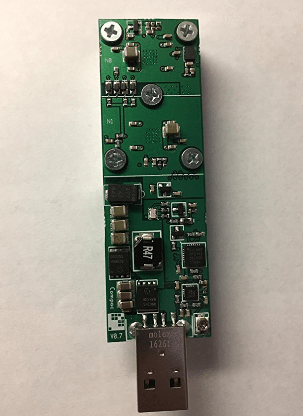 photo of a Rev 2 GekkoScience 2-Pac Compac USB Stick Bitcoin Miner 15gh/s+ (BM1384x2)
