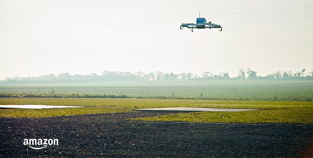 Amazon Prime Air has a head start in drone delivery but will it incorporate blockchain?