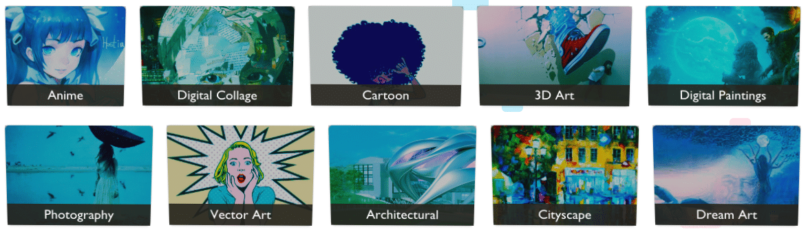 Pastel Network Art Categories