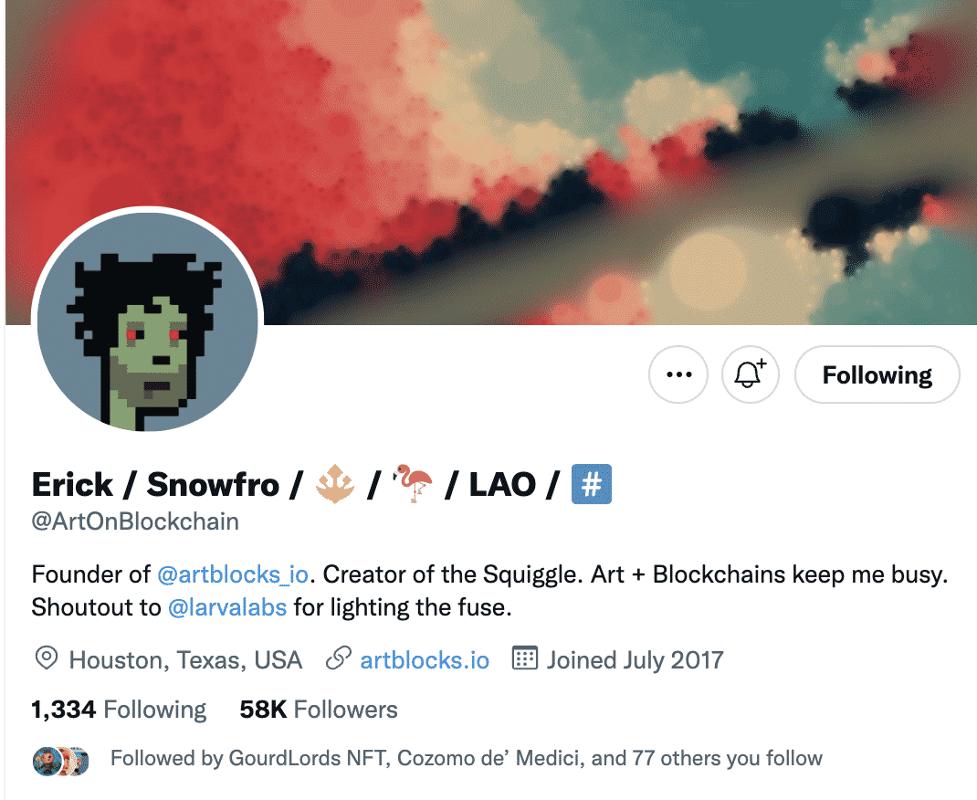 Snowfro on Twitter