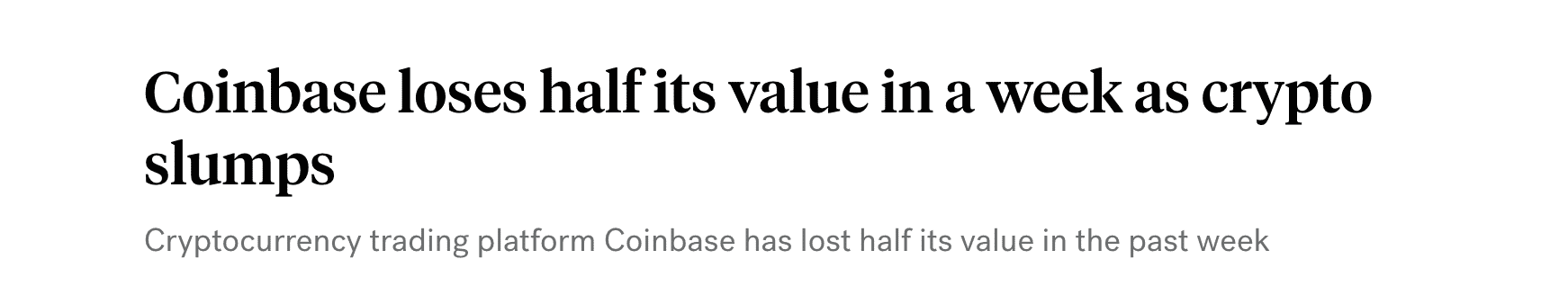 Coinbase Headline