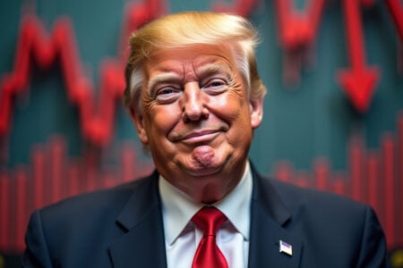 Crypto Investors Install Golden Trump Bitcoin Statue Outside US Capitol