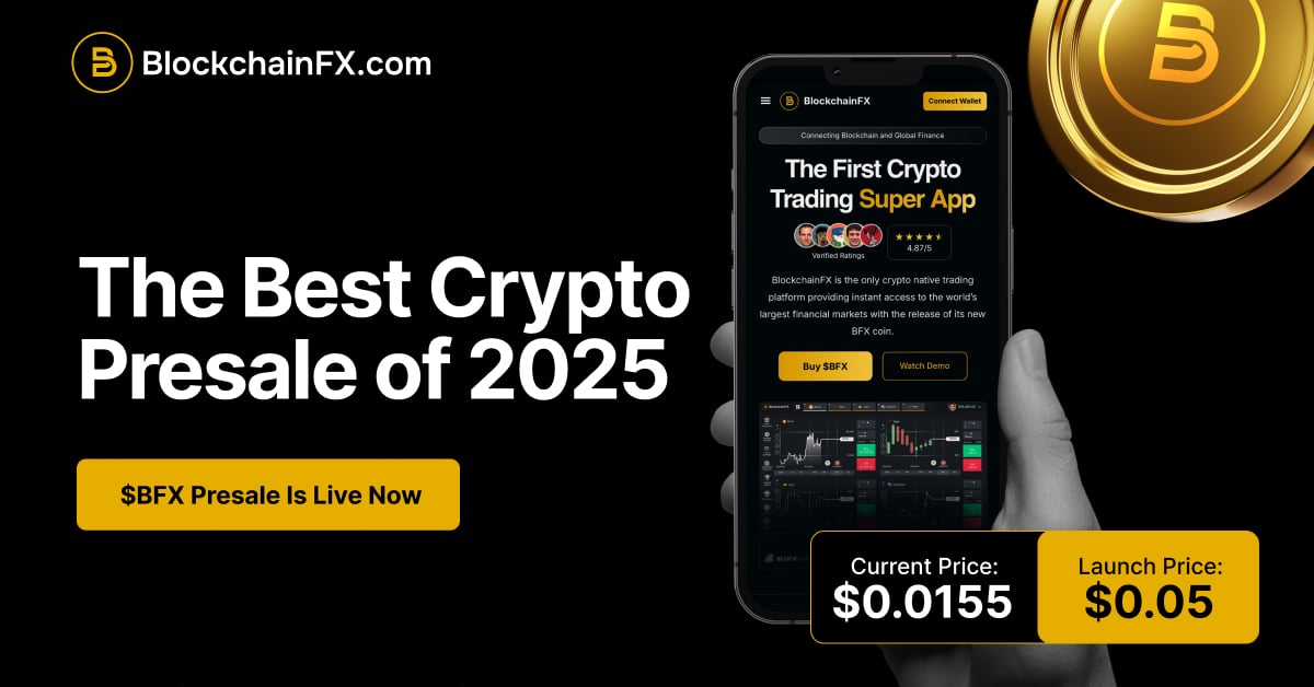 BlockchainFX trading chart