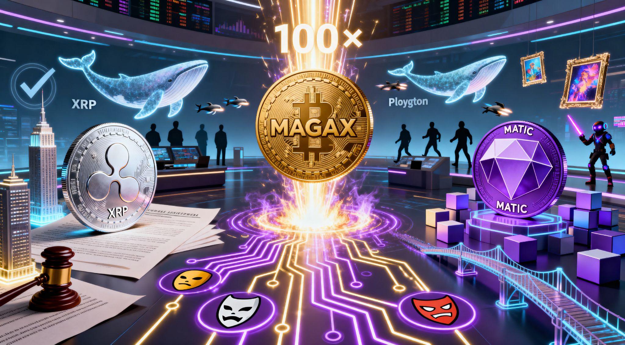 Ripple, Polygon, and MAGAX Presale Gain Elite Backing