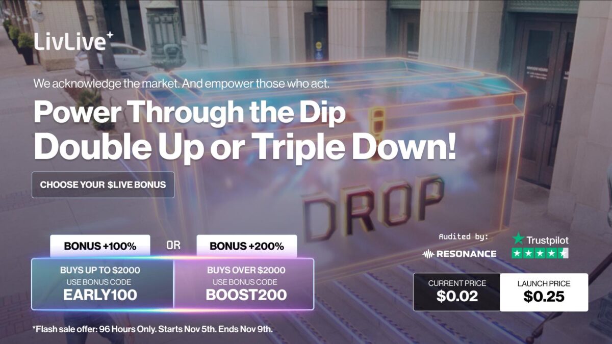 LivLive’s Early Mover Bonus Structure Outranks Pepenode in Top Crypto Presale Analysis