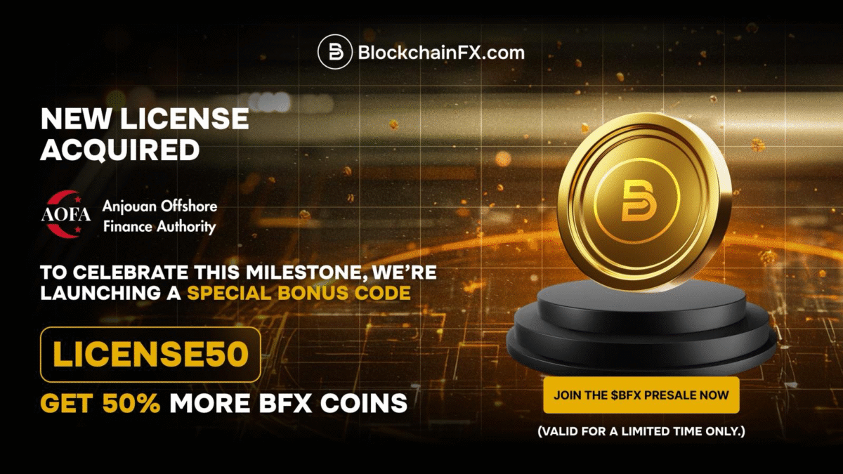 BlockchainFX Secures Huge Trading License At Early Presale Stage: Is This Now The Best Crypto To Buy In 2025?