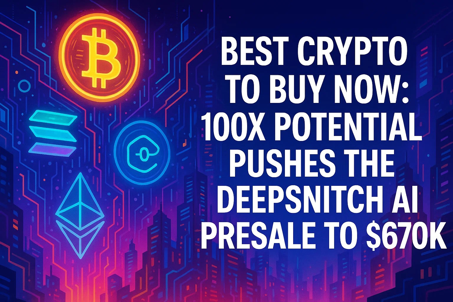 Best Crypto To Buy Now: 100x Potential Pushes the DeepSnitch AI Presale ...