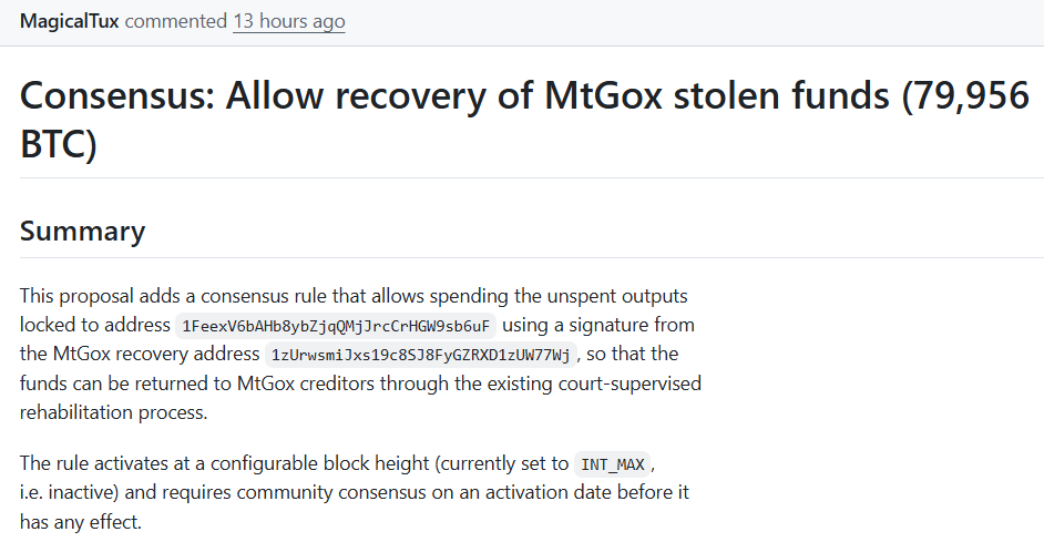 Mt. Gox Ex-CEO Proposes Bitcoin Hard Fork to Recover $5.2B in Stolen BTC