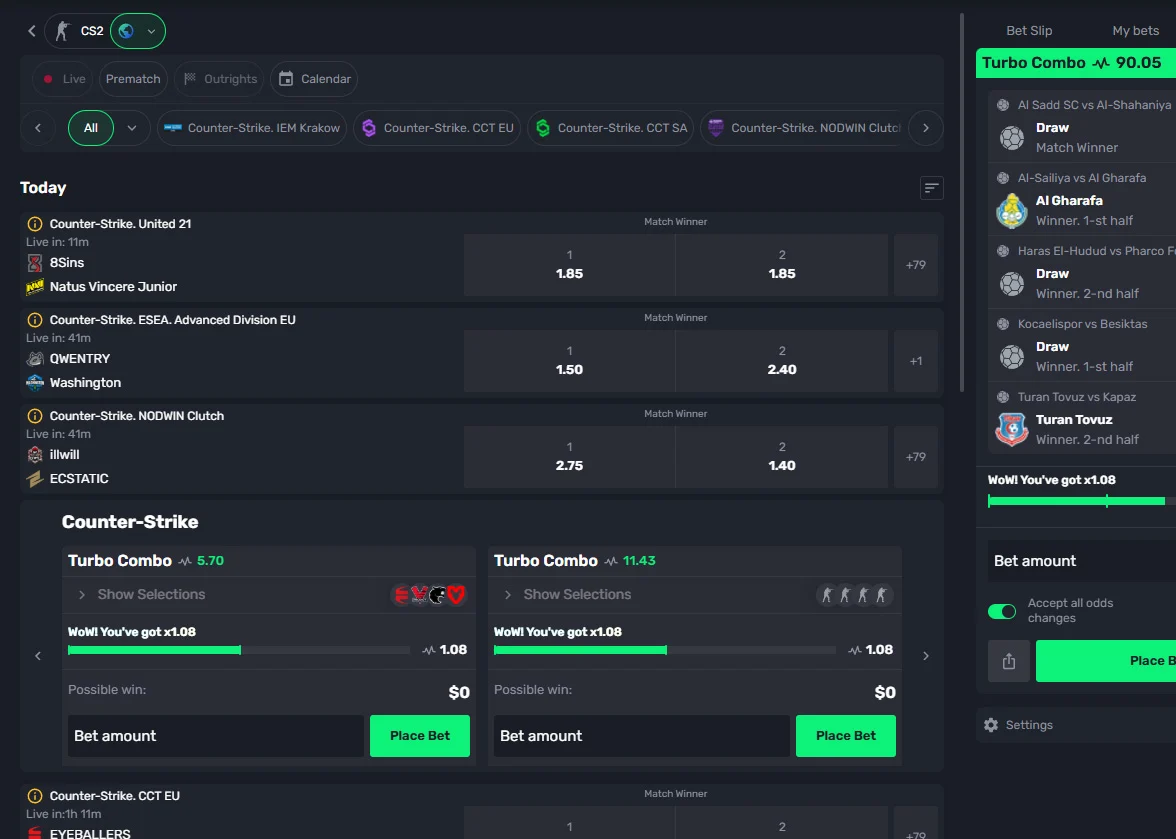Zunabet eSports Betting
