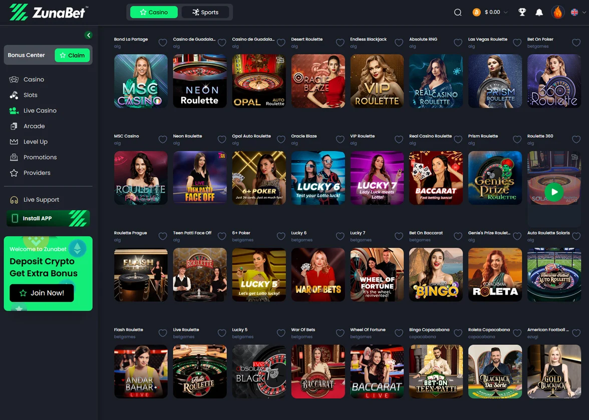 Live Casinos Games