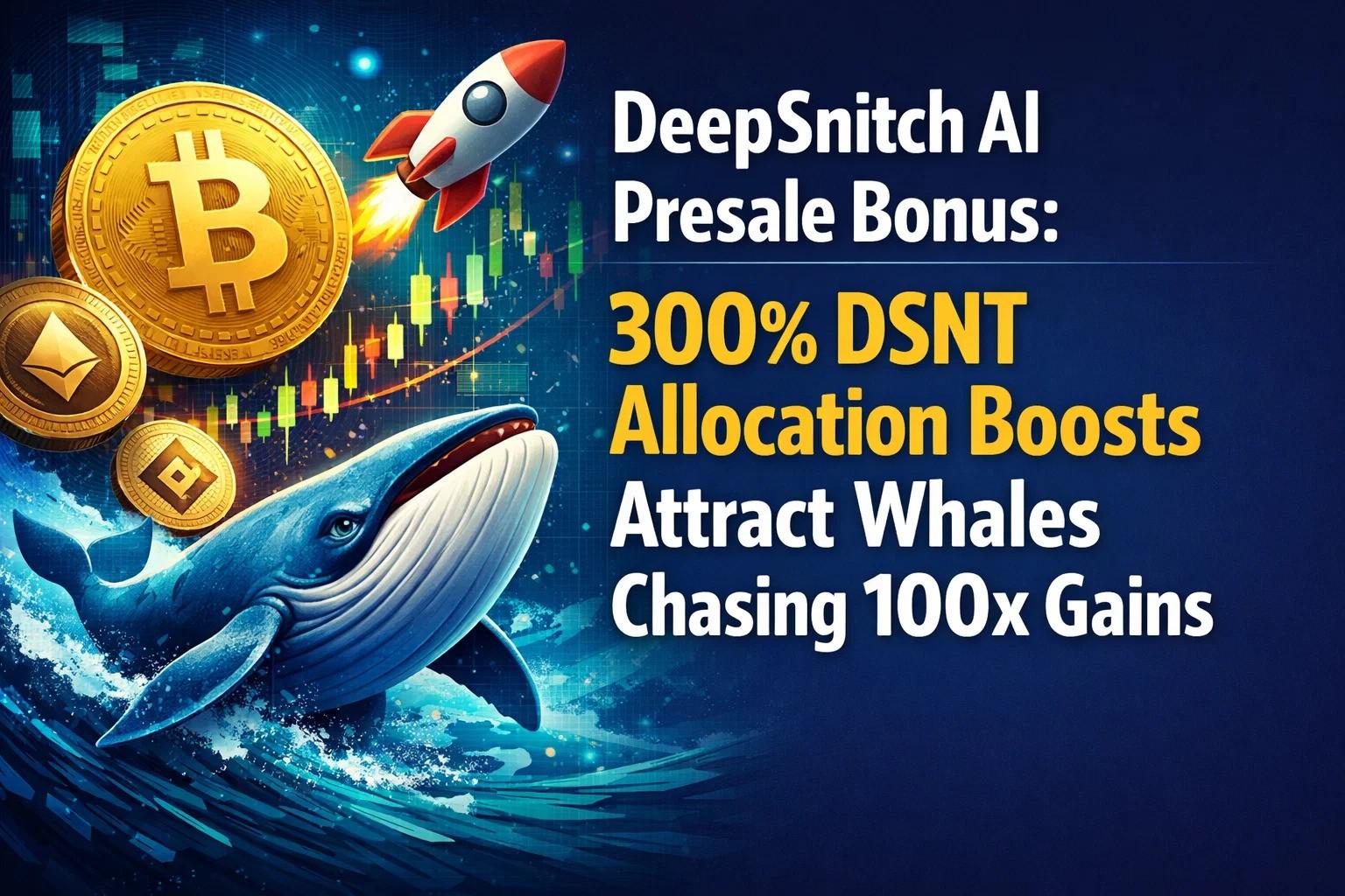 DeepSnitch AI Presale Bonus: 300% $DSNT Extra Allocation Boost Attracts Whales Chasing 100x Gains, FLOCK and BLAZ Show Solid Utility DeepSnitch AI Presale Bonus: 300% $DSNT Extra Allocation Boost Attracts Whales Chasing 100x Gains, FLOCK and BLAZ Show Solid Utility