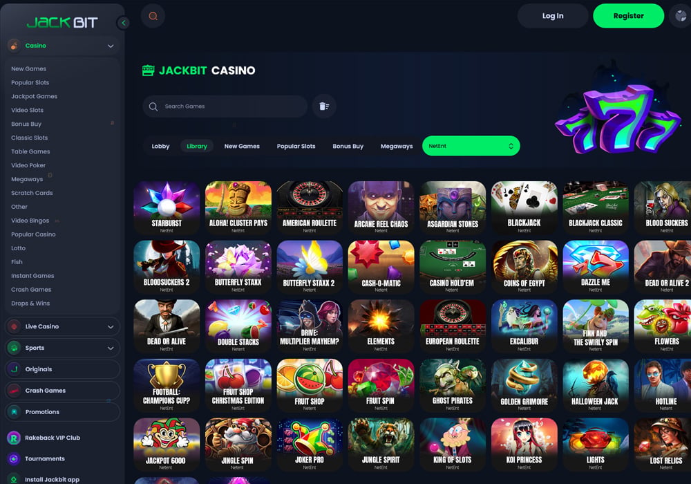 NetEnt at Jackbit